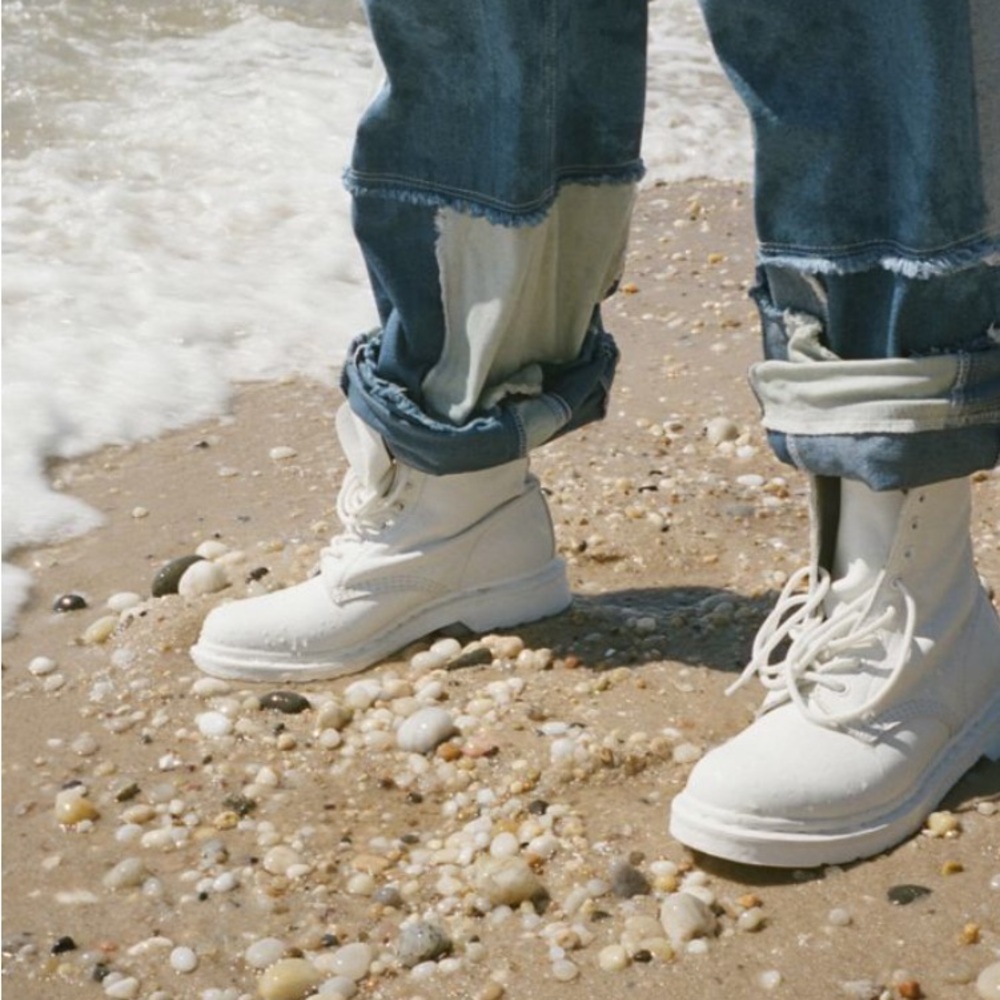 Dr. Martens 1460 Pascal Mono Virginia Boot in White